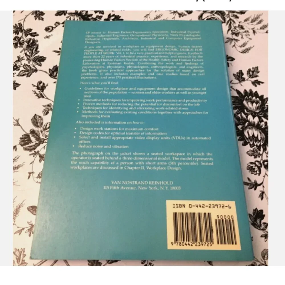 Ergonomic Design For People At Work Volume 1 Eastman Kodak Company 1983